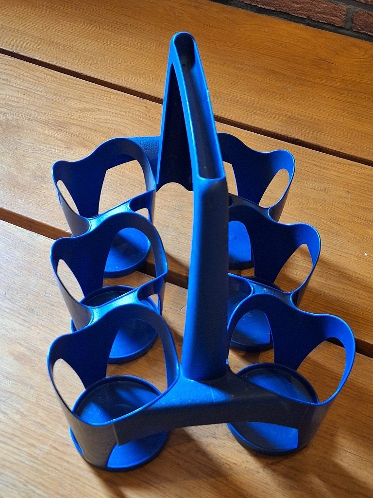 TONTARELLI Vintage flessenrek uit de jaren 80 - Kobaltblauw, Ophalen, Zo goed als nieuw