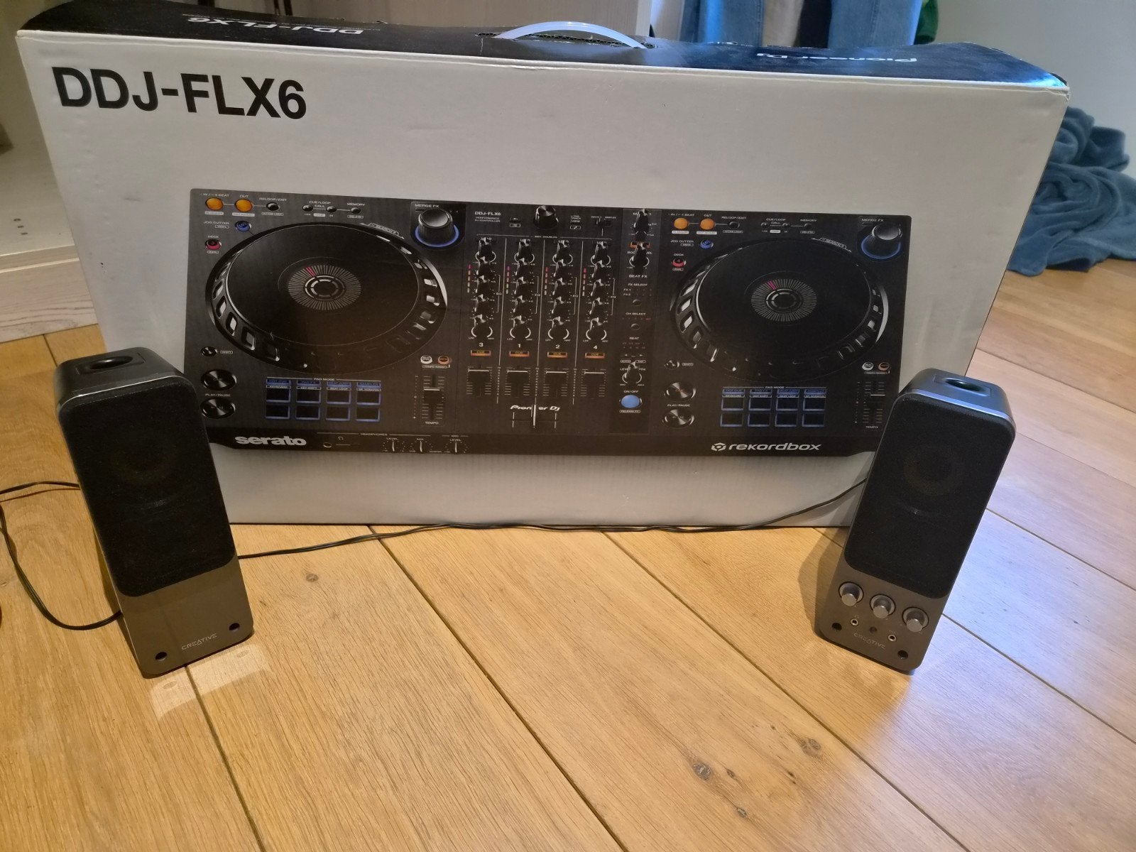 Pioneer DDJ-FLX6 met boxen in originele doos., Musique & Instruments, Enlèvement, Comme neuf, Platine, Pioneer