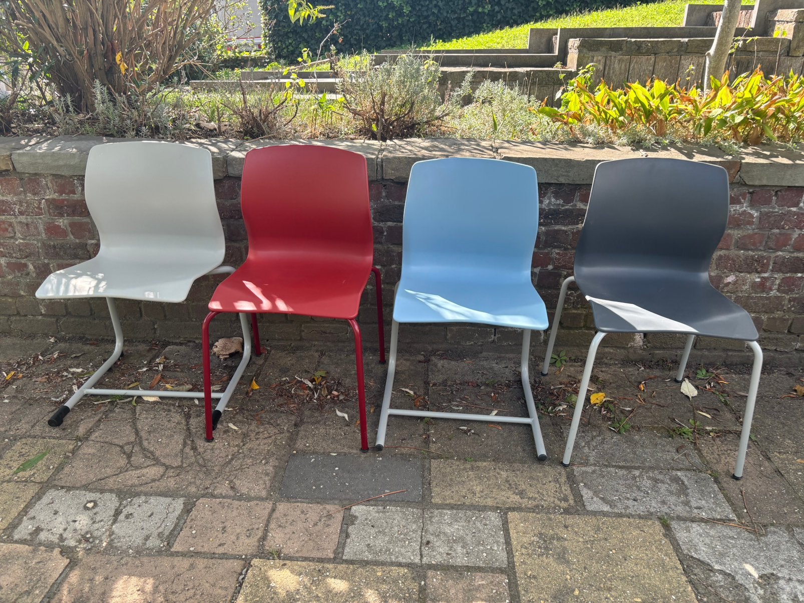 Set van 4 stoelen, Huis en Inrichting, Ophalen, Gebruikt, Kunststof, Vier