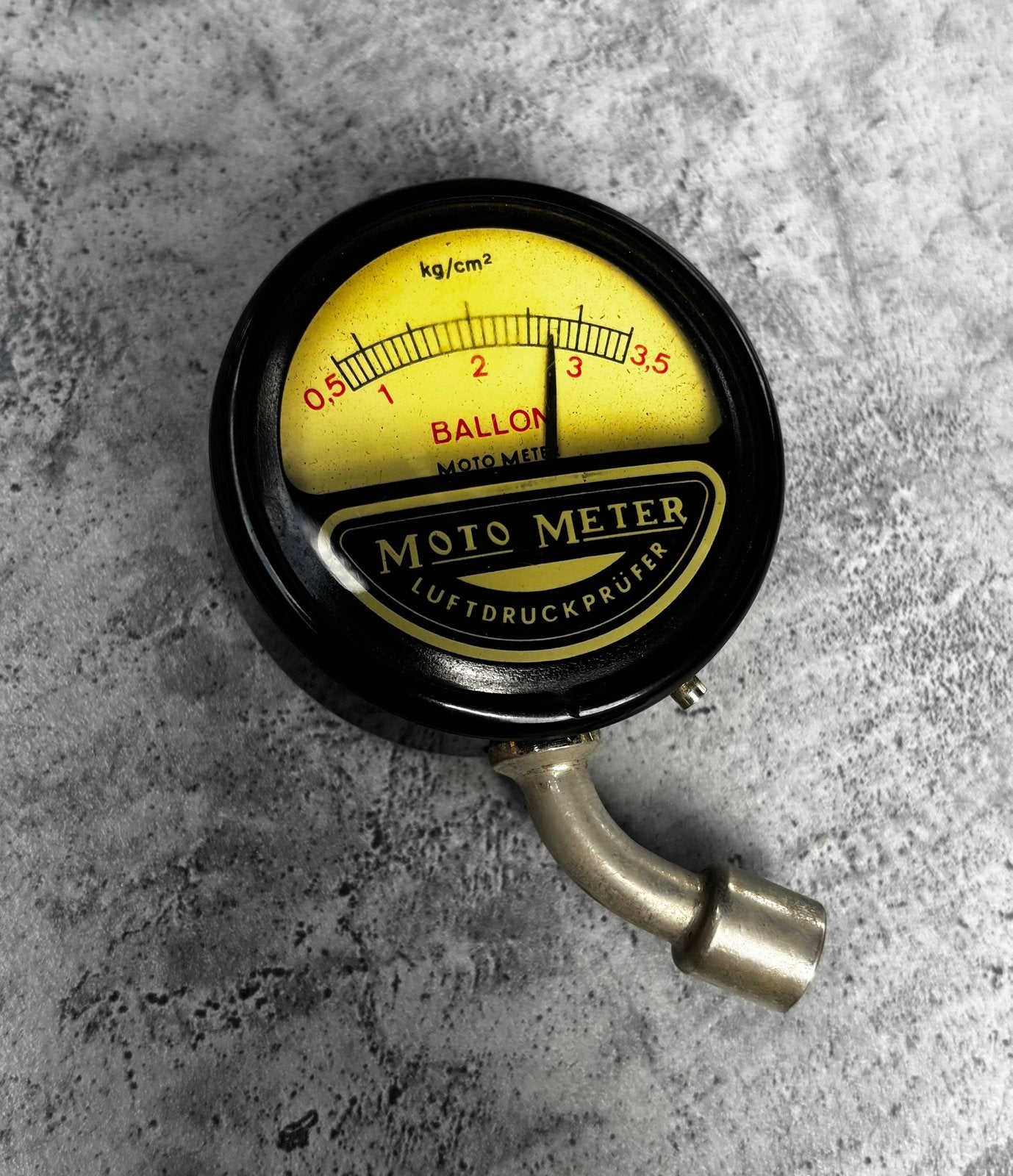 Vintage Moto Meter Ballon bandenspanningsmeter, Enlèvement, Comme neuf