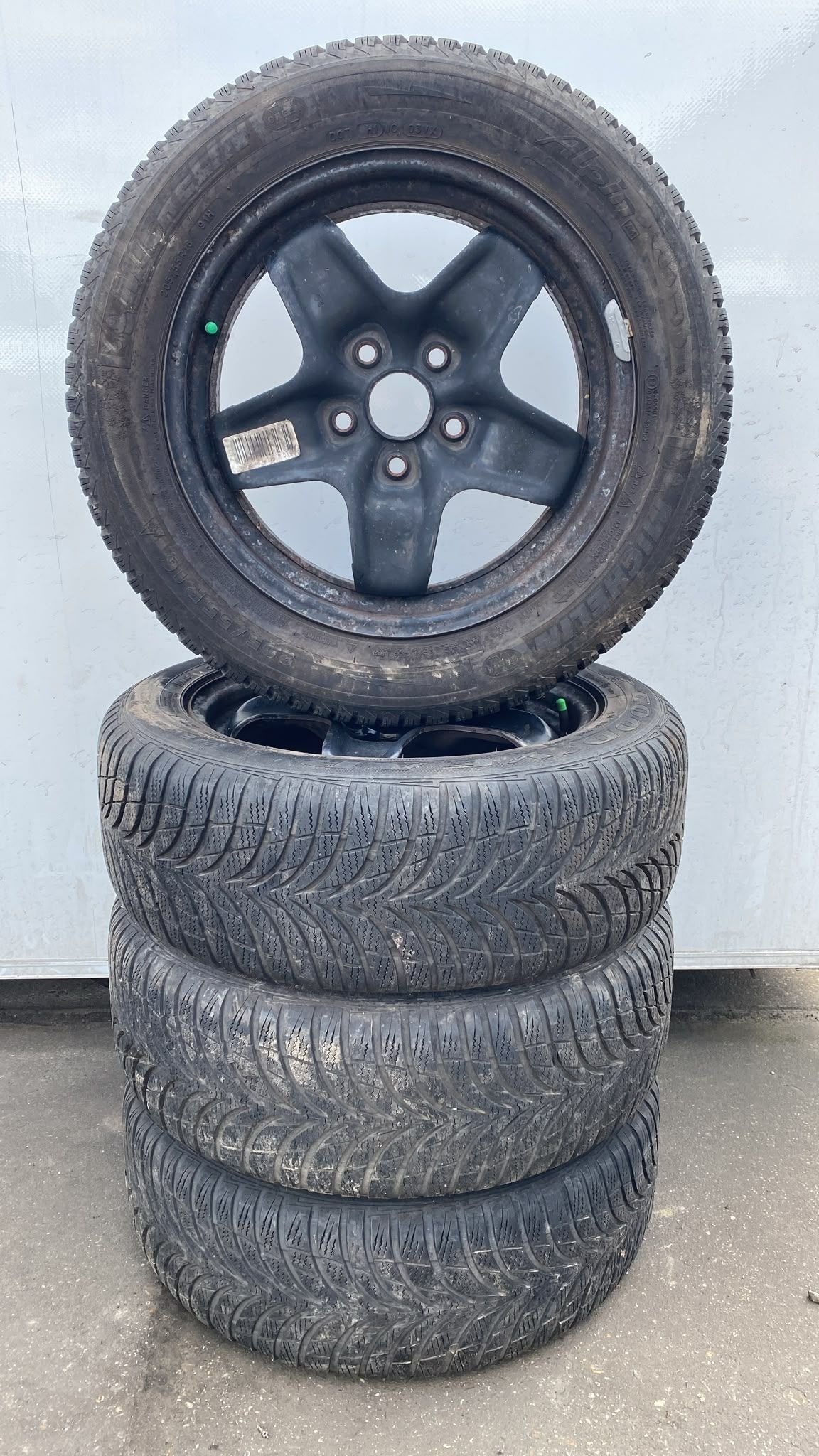 Volkswagen Caddy (2020 - ) Winter Banden Set 205-65-15 5x112, Auto-onderdelen, Banden en Velgen, Gebruikt, -, -, Banden en Velgen
