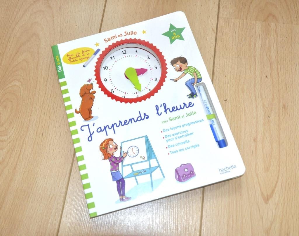 J'Apprend l'heure avec Sami et Julie, livre en très bon état, Boeken, Jongen of Meisje, Ophalen of Verzenden, Zo goed als nieuw