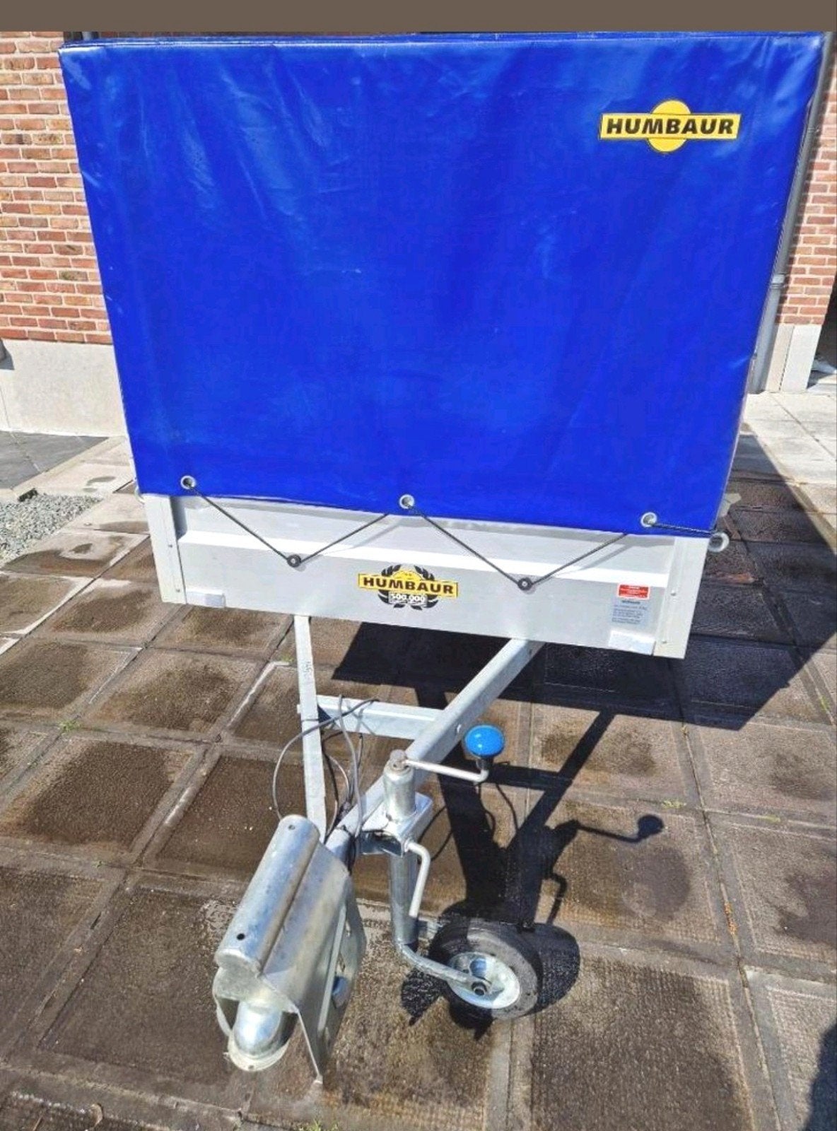 Aanhangwagen 750 KG met huif te koop in goede staat., Autos : Divers, Remorques, Enlèvement