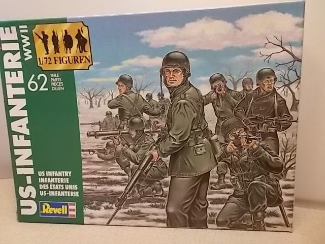 set Amerikaanse soldaten ww 2 Revell, Ophalen of Verzenden, Zo goed als nieuw, 1:50 of kleiner, Figuur of Figuren