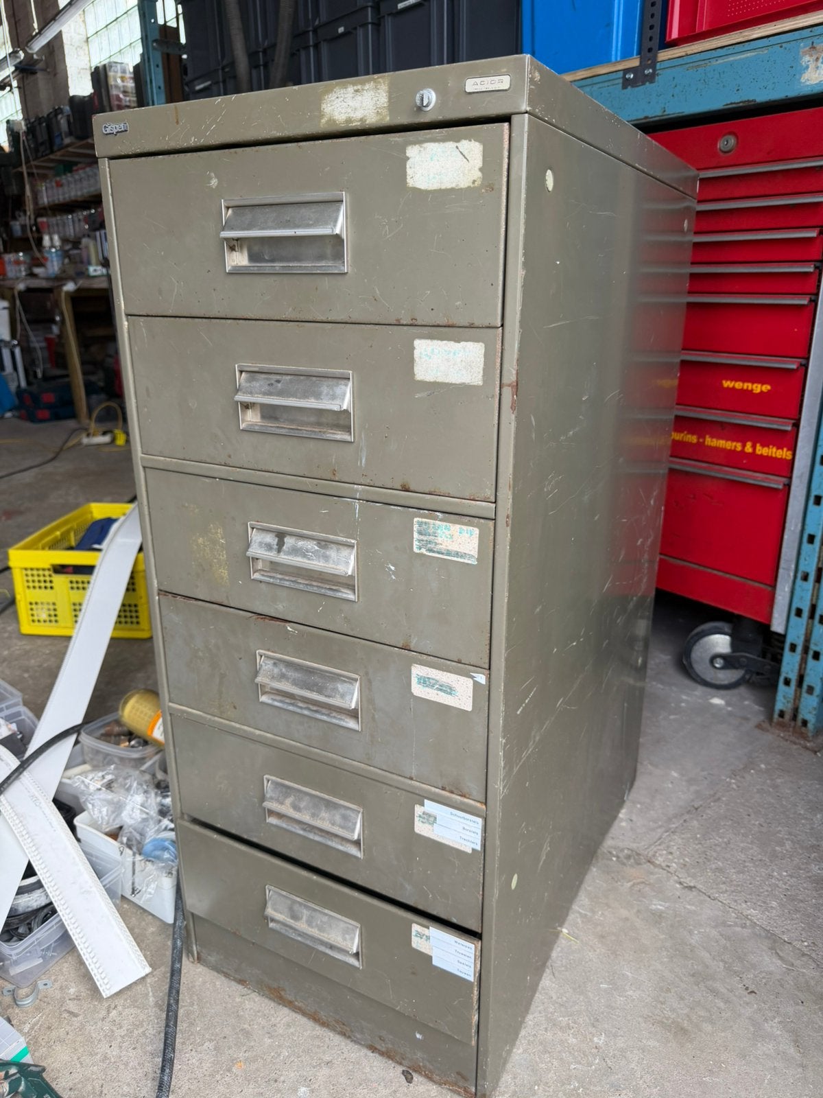 Acior Metalen ladekast, Ophalen, Gebruikt, 100 tot 150 cm, 50 tot 100 cm