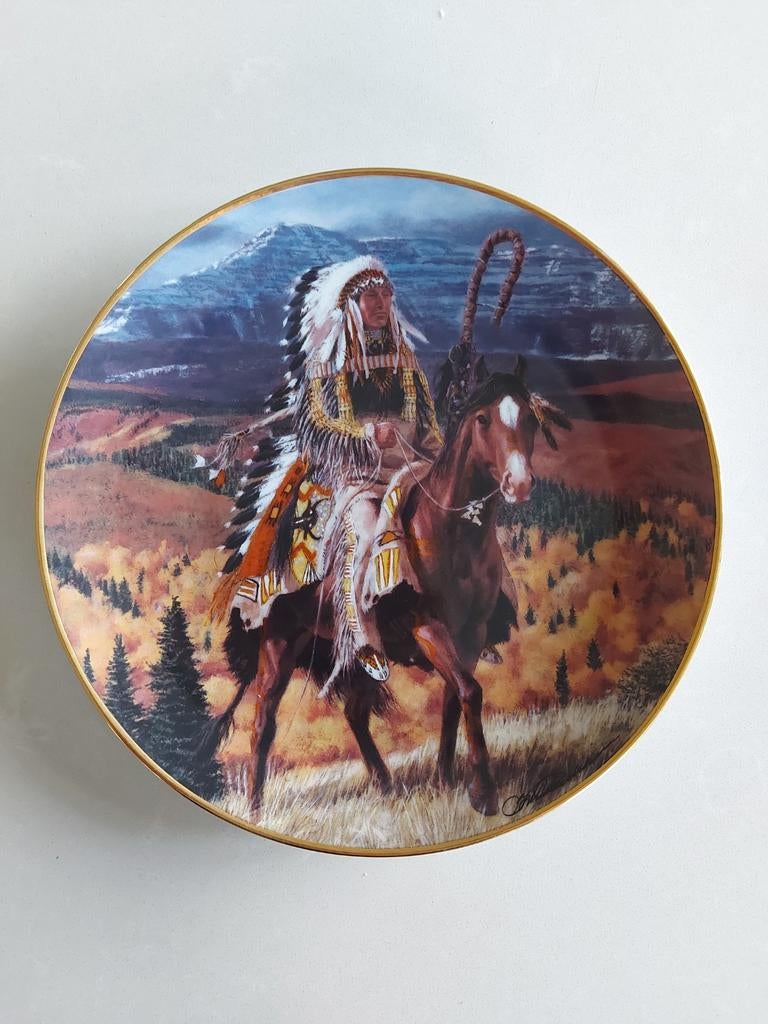 Decoratief bord Limited edition "western heritage museum", Enlèvement ou Envoi, Comme neuf, 10 cm ou plus, Autres matériaux