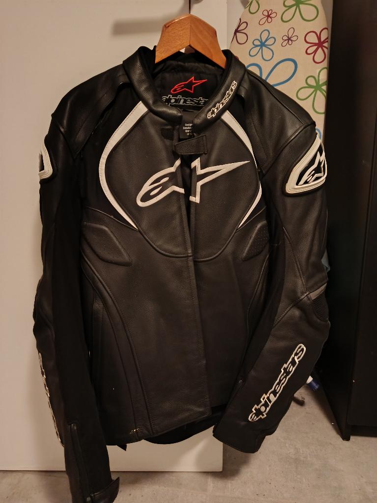 Blouson Moto Cuir ALPINESTARS - Très Peu Servi, Motoren, Kleding | Motorkleding, Ophalen
