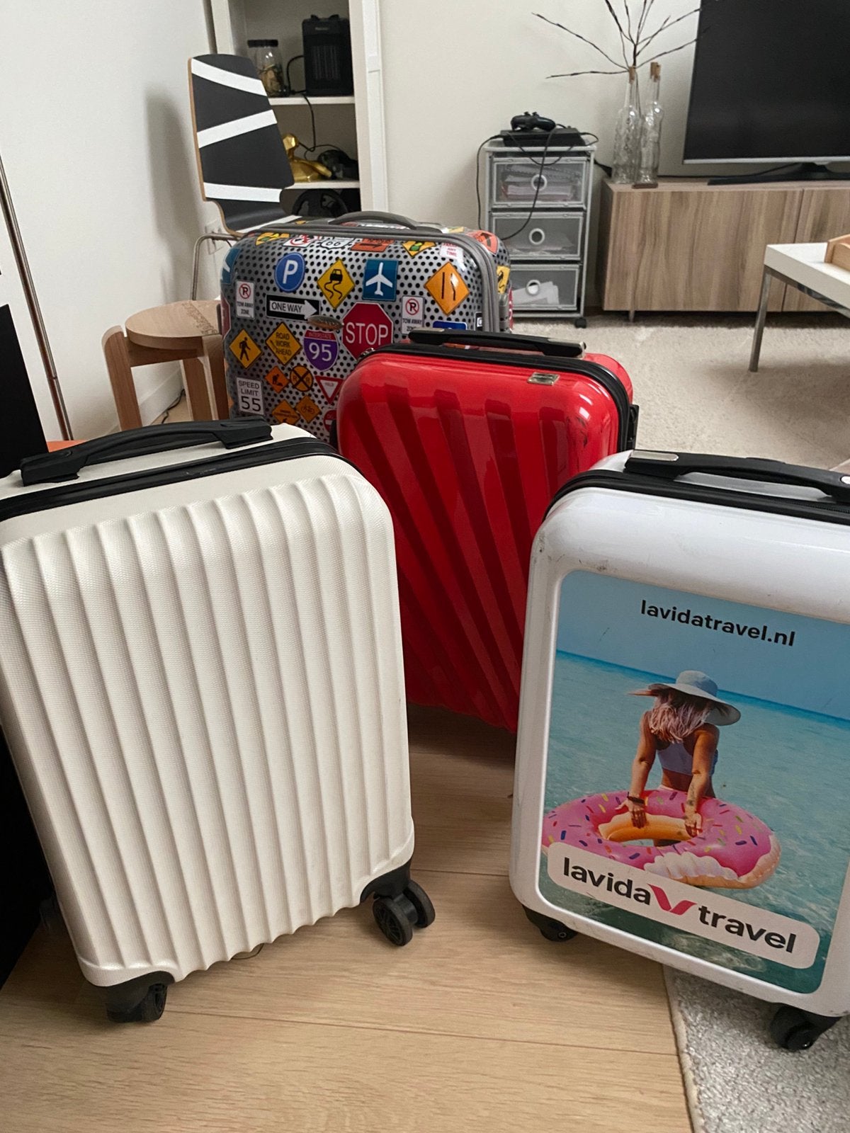 Diverse (handbagage) reiskoffers, Handtassen en Accessoires, Koffers, Ophalen, Gebruikt