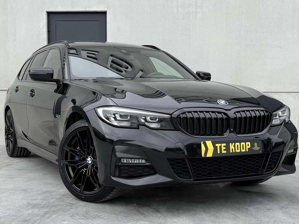 BMW 3 Serie 330 M-Pack*Trekhaak*Carplay*Pano*Sportrem*Keyles, Autos, Cuir, Achat, Euro 6, Noir