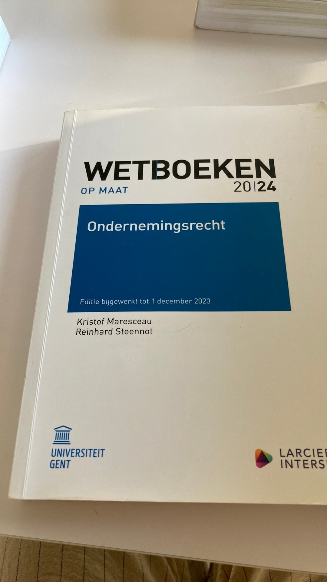 Wetboek op maat 2024- ondernemingsrecht, Boeken, Ophalen of Verzenden, Zo goed als nieuw