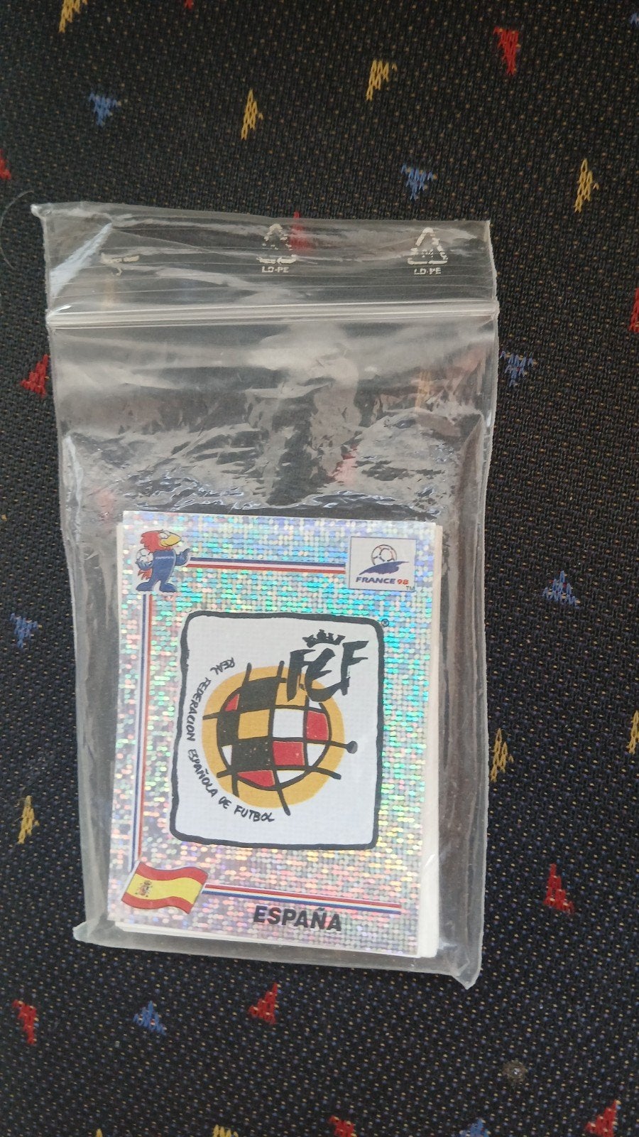 Panini-badge Spanje Frankrijk 1998, Ophalen of Verzenden