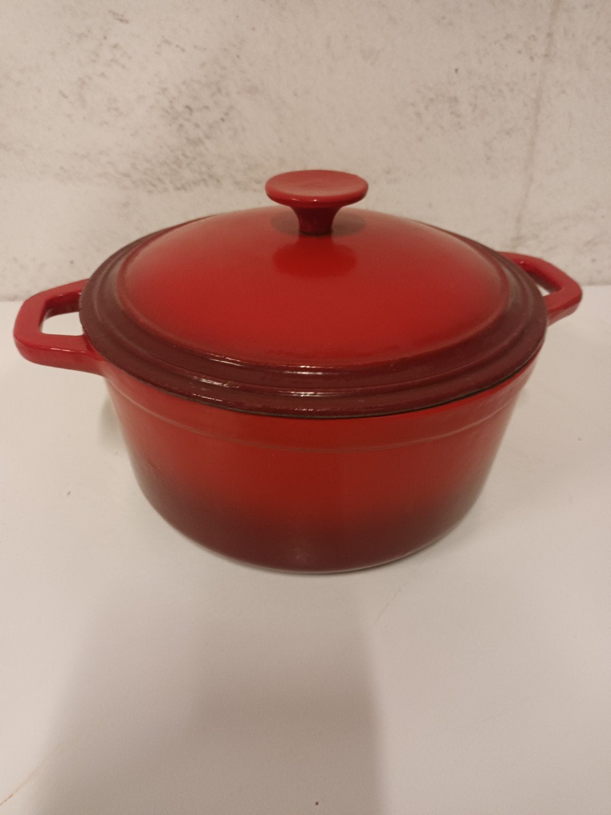Vintage Nameta Gietijzeren Stoofpan / Kookpot – Rood – Grote, ###, Ophalen of Verzenden, ##€, ###