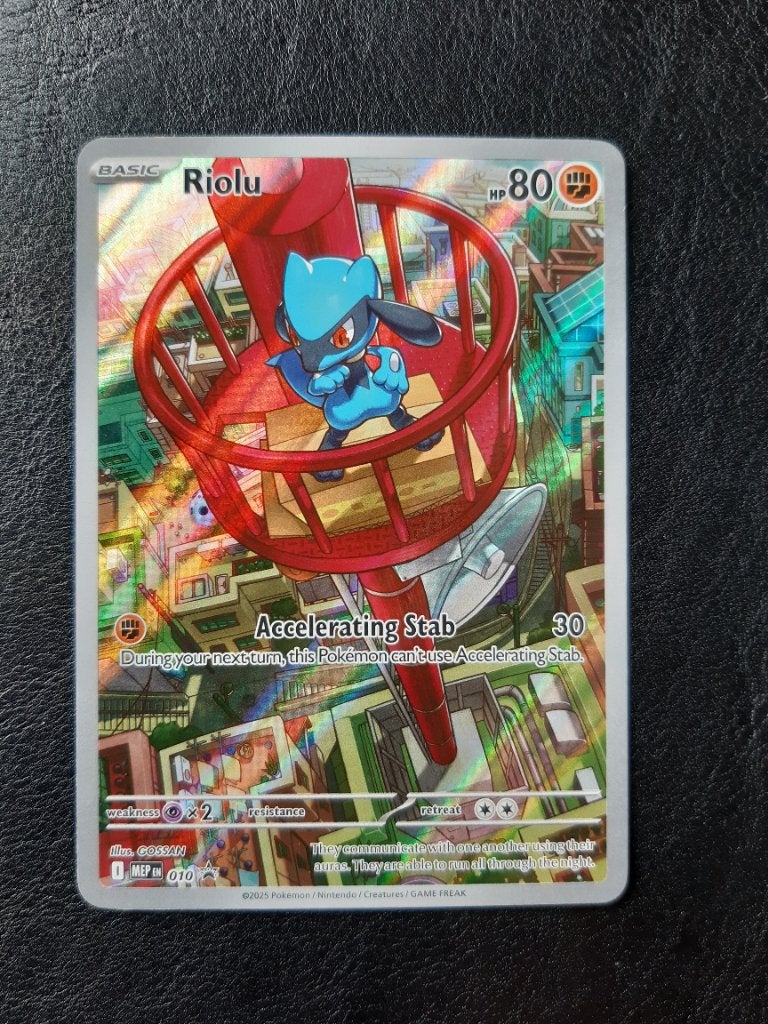 Pokemon kaart Riolu 010, Hobby en Vrije tijd, Verzamelkaartspellen | Pokémon, Ophalen of Verzenden, Zo goed als nieuw, Losse kaart