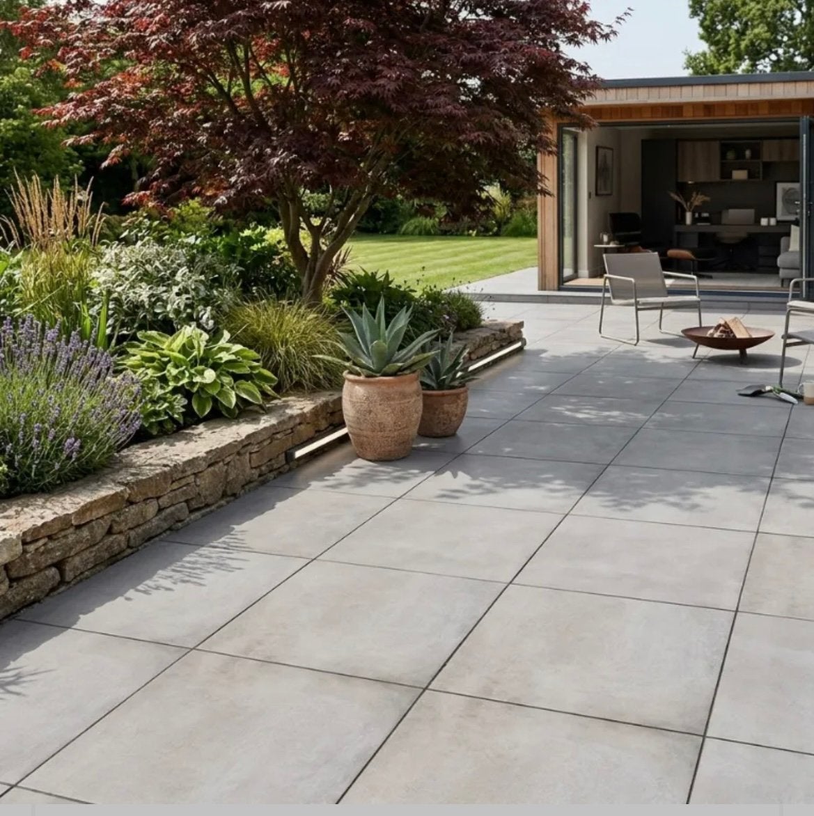 MBI keramische terrastegels Triagres 3.0 Craft Grey 5,76m2, Ophalen, Keramiek, Nieuw, 5 tot 10 m²