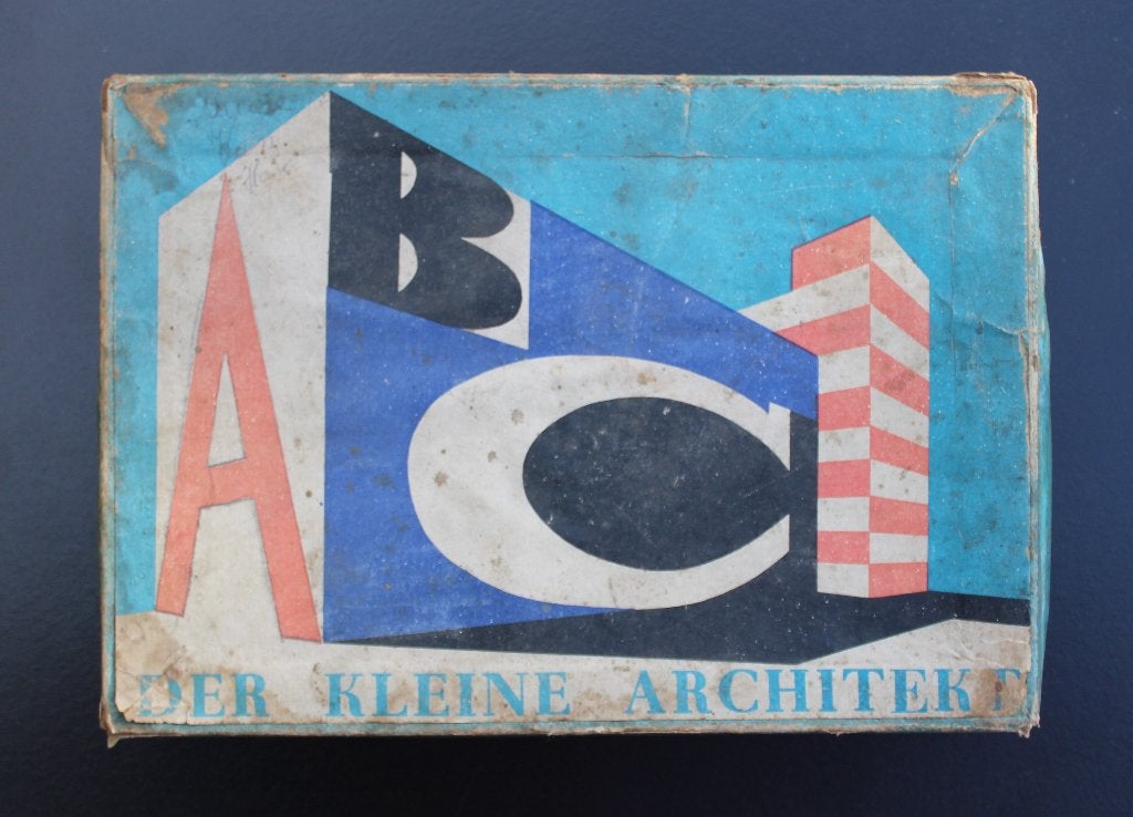 Oude bouwdoos ABC Der Kleine Architekt, Antiek en Kunst, Ophalen of Verzenden