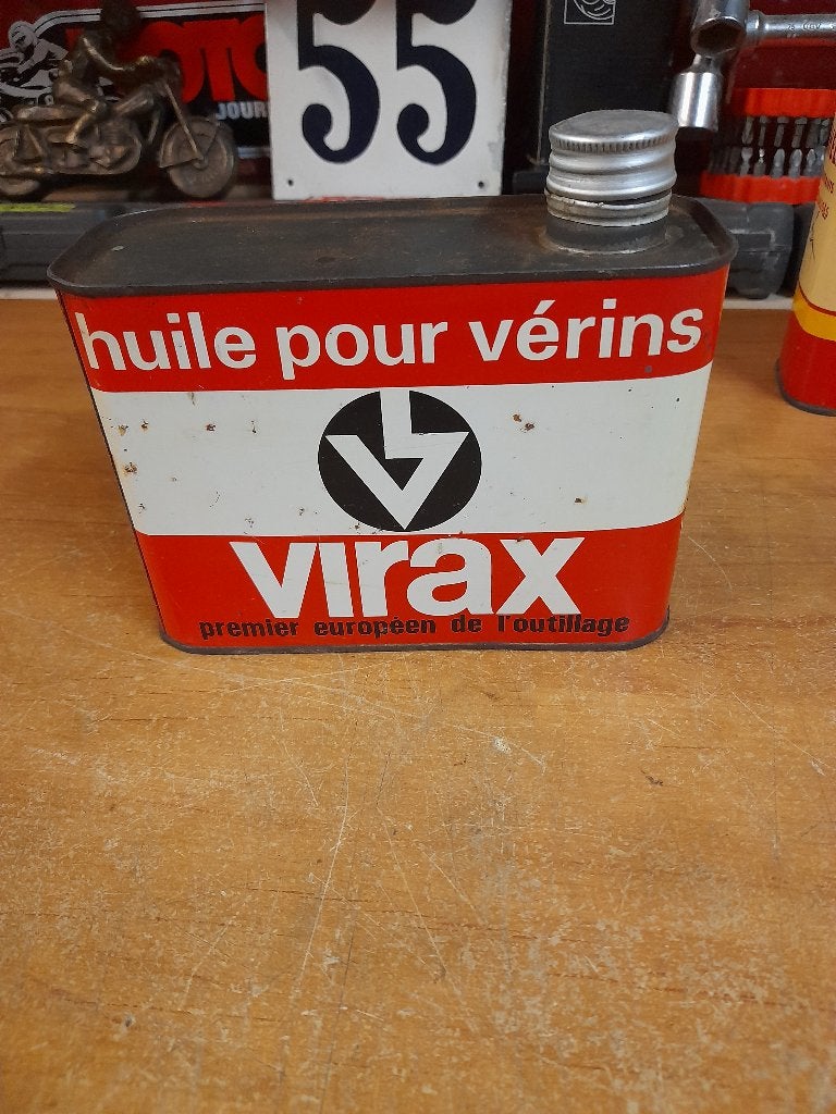 ancien bidon huile vide virax pour verins, Enlèvement ou Envoi, Utilisé, Autres types