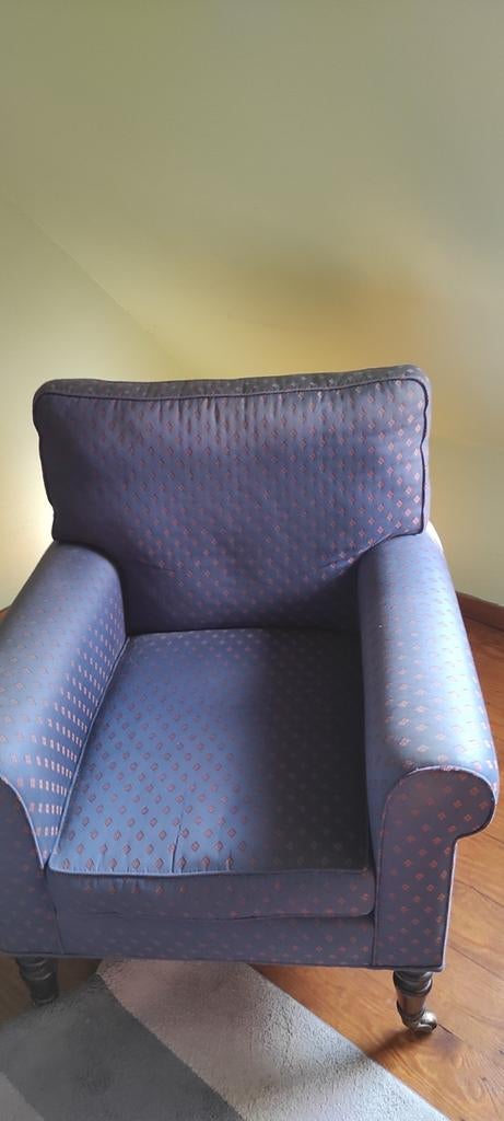 Fauteuil anglais vintage, Enlèvement, Tissus