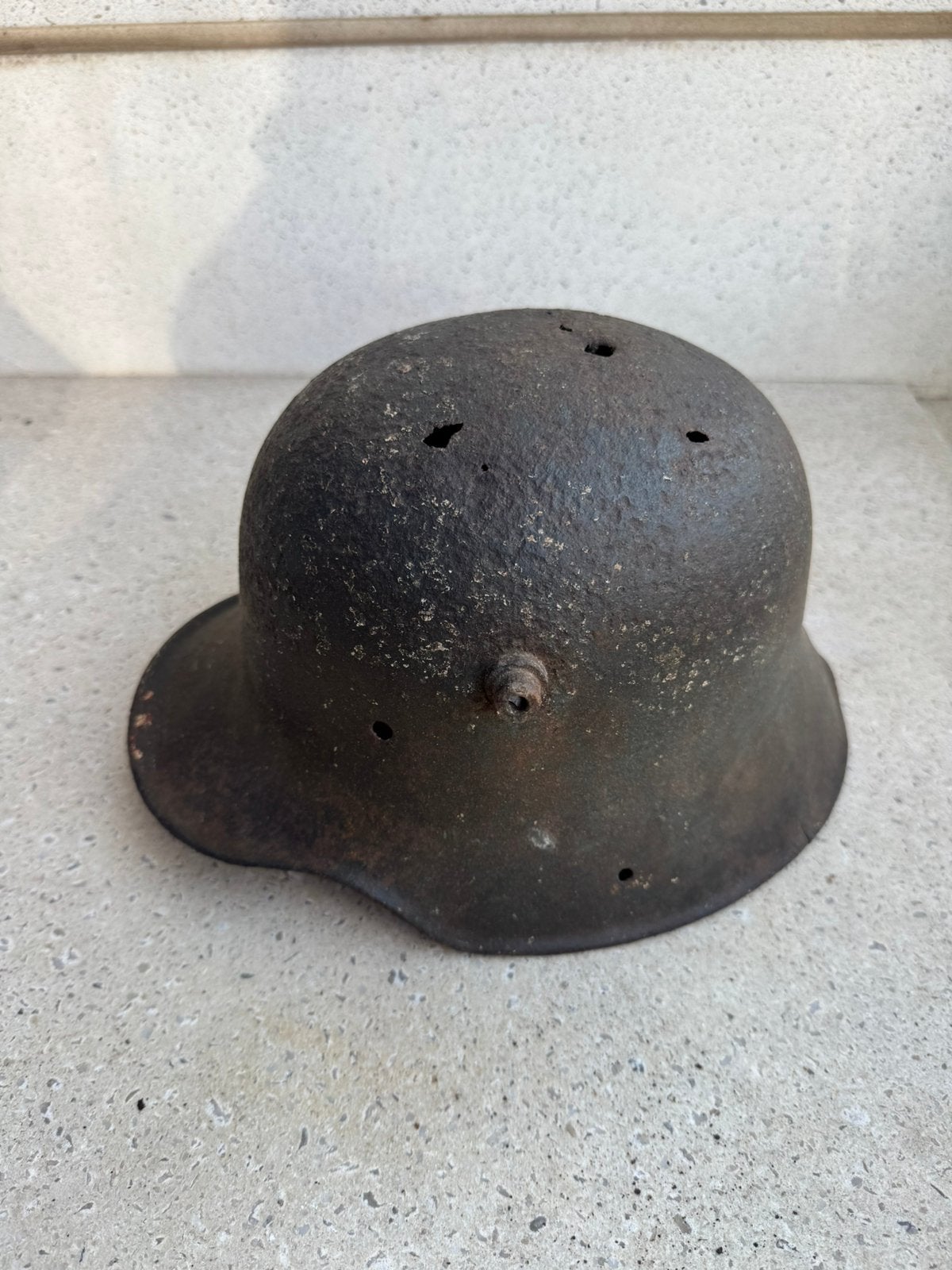 Wo1 Duitse helm, Verzamelen, Ophalen of Verzenden