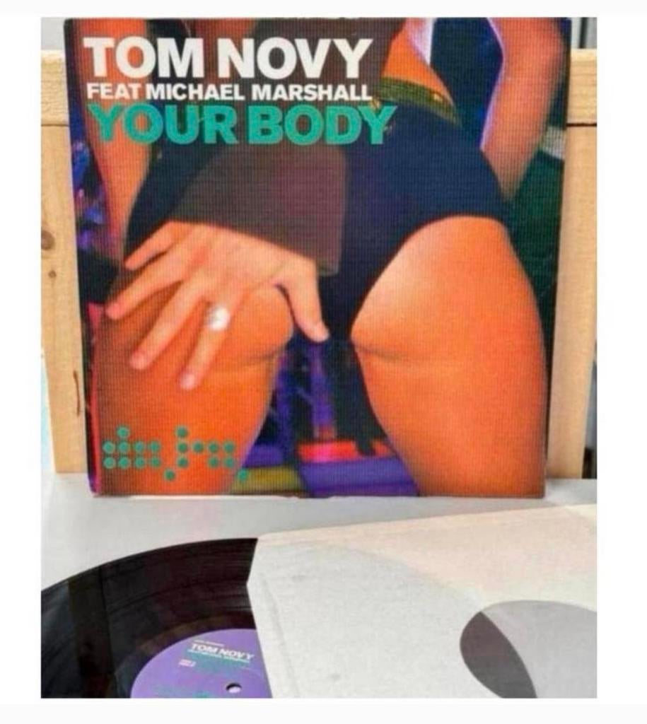 TOM NOVY feat MICHAEL marshall - Your Body Vinyl LP 3-track, Cd's en Dvd's, Vinyl | Dance en House, Zo goed als nieuw, 12 inch