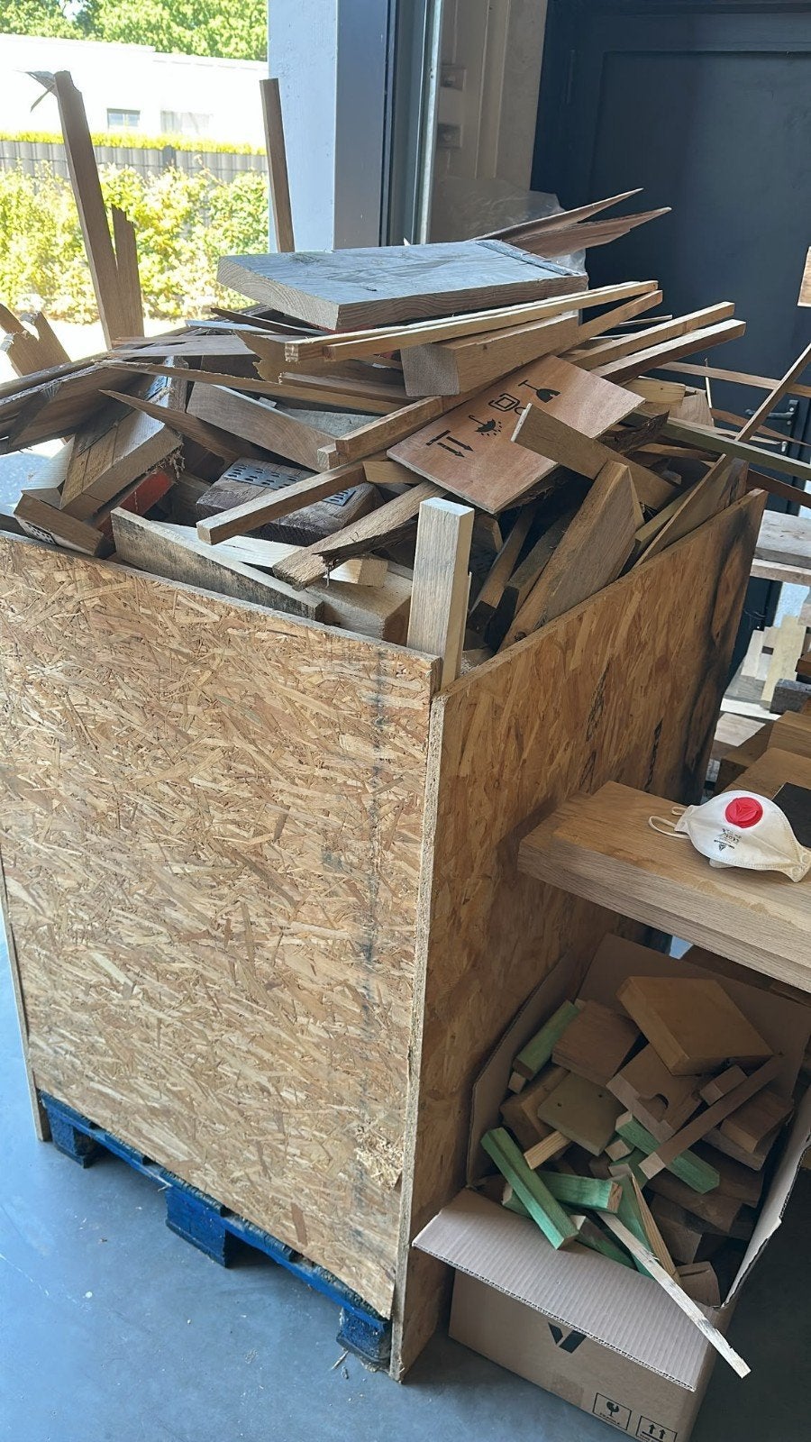 brandhout reststukken gratis, Ophalen