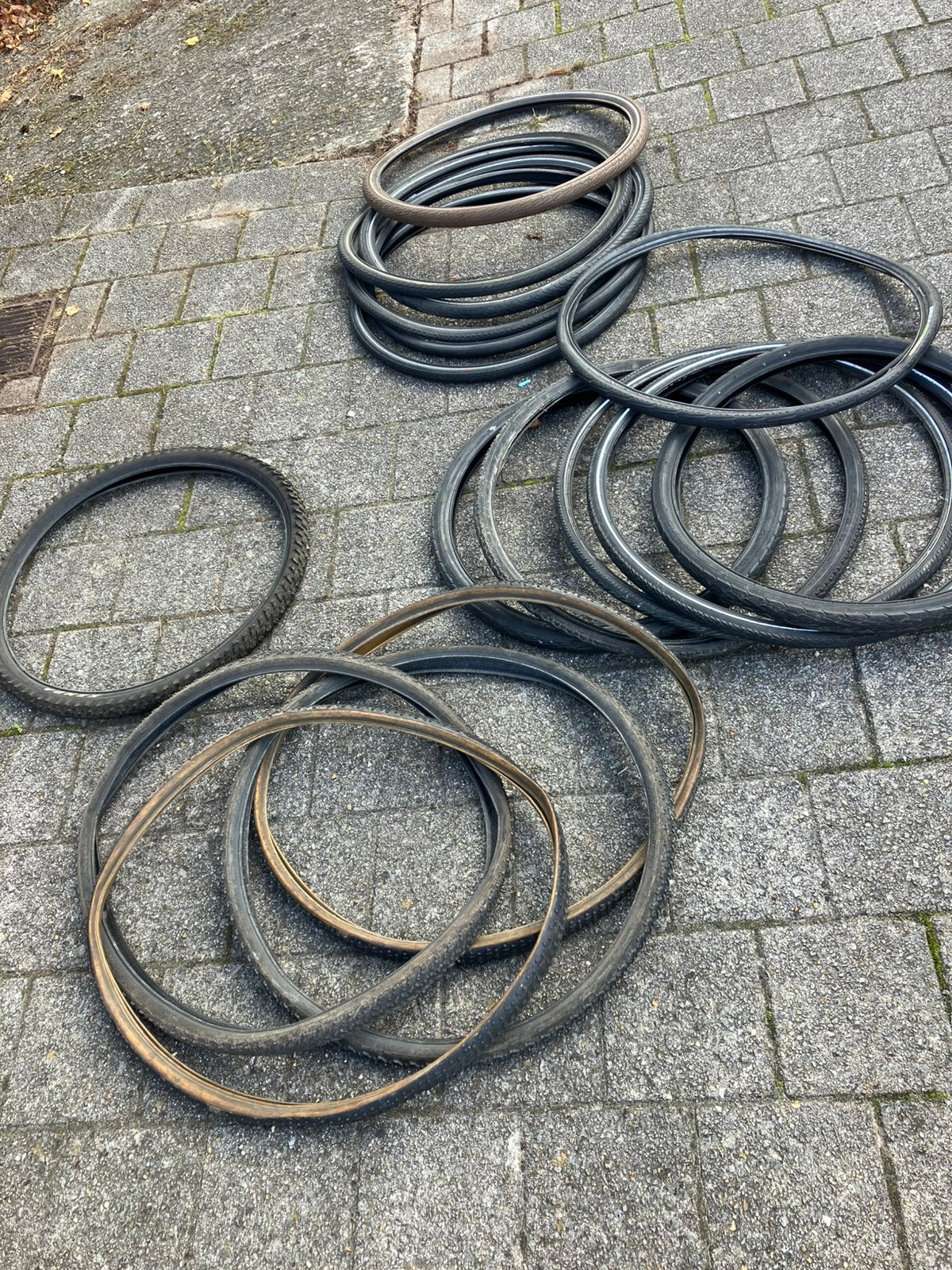 Lot fietsbanden, Fietsen en Brommers, Ophalen, Gebruikt, Gravelbike, Band
