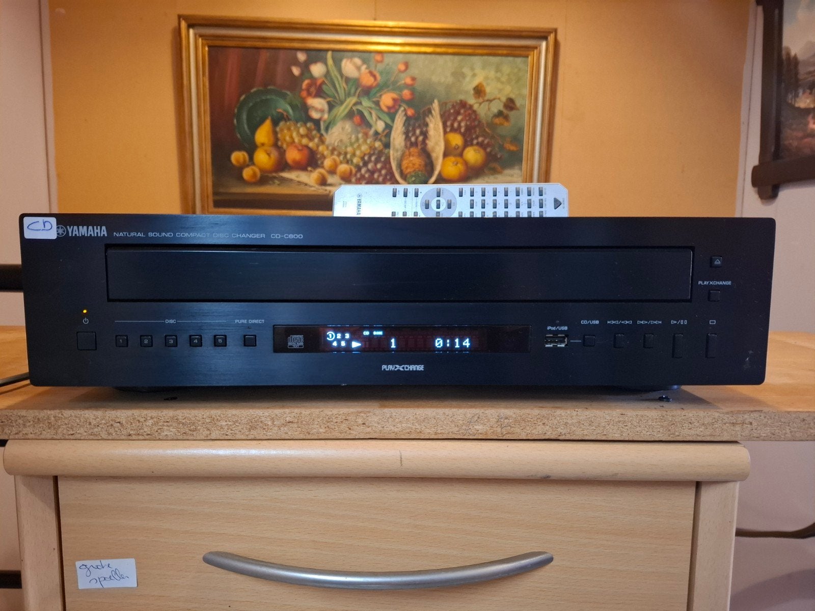 prachtige cd speler yamaha 5 lader met usb, Ophalen
