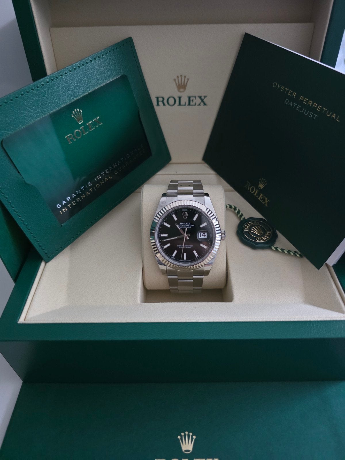 NIEUWE ROLEX DATEJUST 41MM 10/2026 5J GARANTIE, Bijoux, Sacs & Beauté, Rolex, Enlèvement ou Envoi, Acier, Neuf