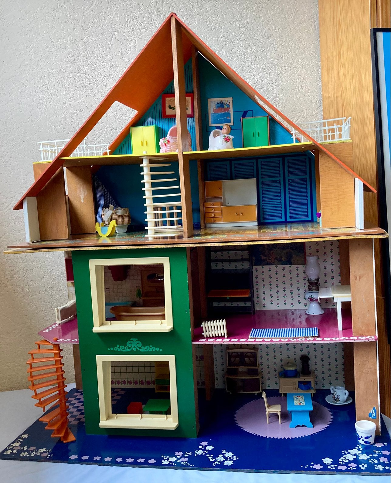 Origineel OKWA poppenhuis, Kinderen en Baby's, Speelgoed | Poppenhuizen, Ophalen, Gebruikt, Poppenhuis