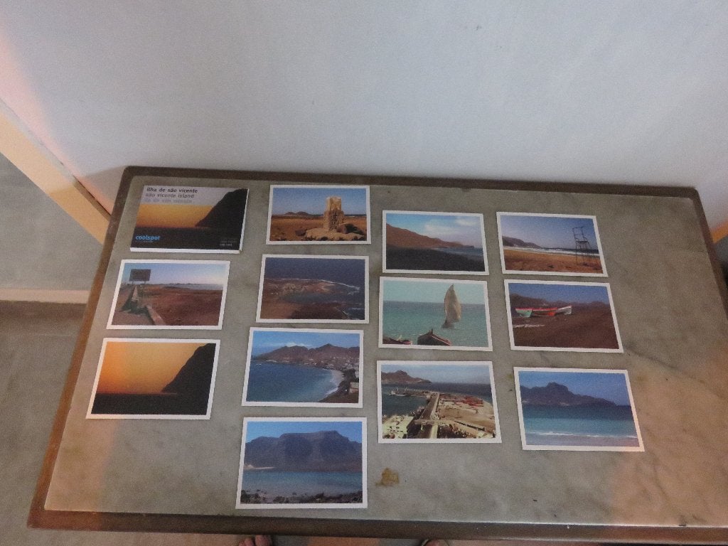 Postkaarten Cabo Verde Sao Vincente Set van 12 in map, Verzamelen, Ophalen of Verzenden