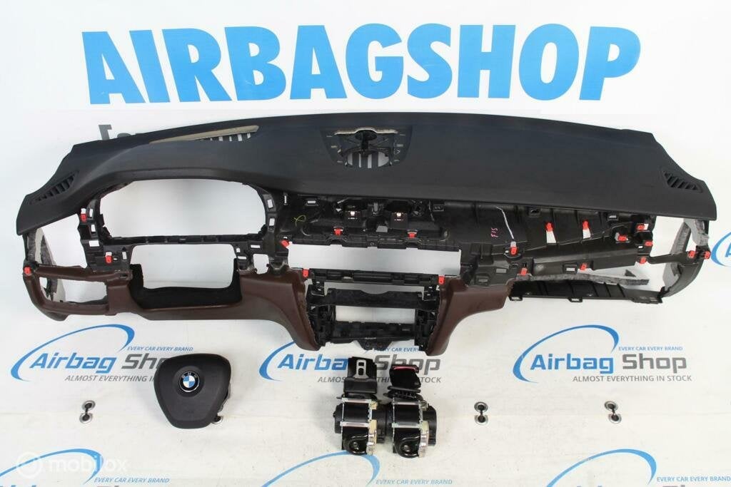 Airbag kit Tableau de bord noir/brun HUD BMW X6 F16, Enlèvement ou Envoi, Utilisé