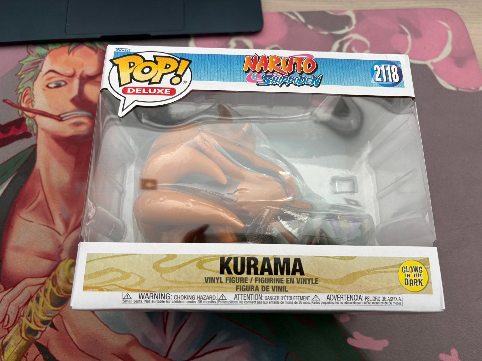 Funko Pop! Deluxe Kurama #2118 Glow in the Dark – Naruto, Enlèvement ou Envoi, Comme neuf