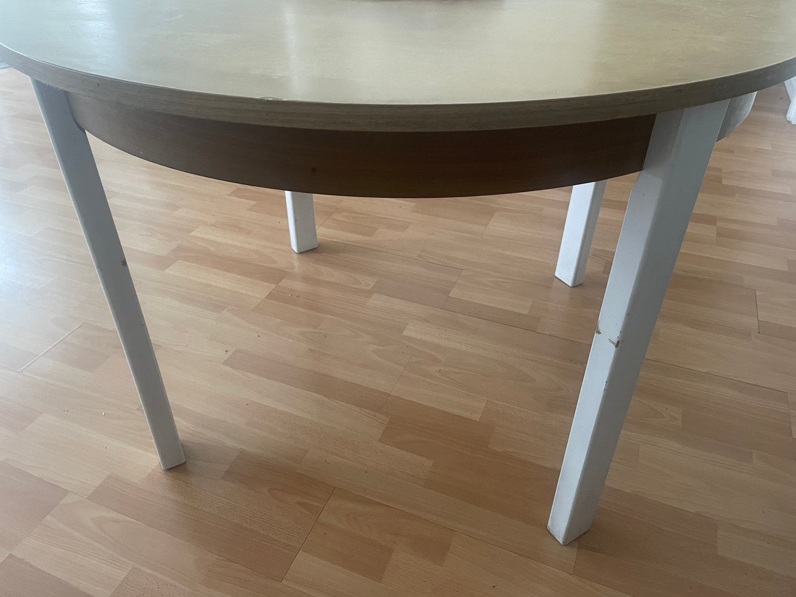 Table extensible ronde 120cm, Maison & Meubles, Rond, Enlèvement, Utilisé, 75 cm ou plus