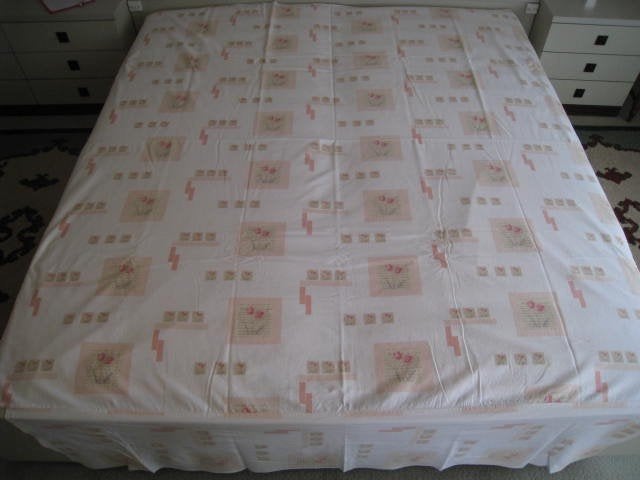 Donsovertrek 2p bed, L205xB234cm + 2 slopen, perfekte staat!, Ophalen, Roze