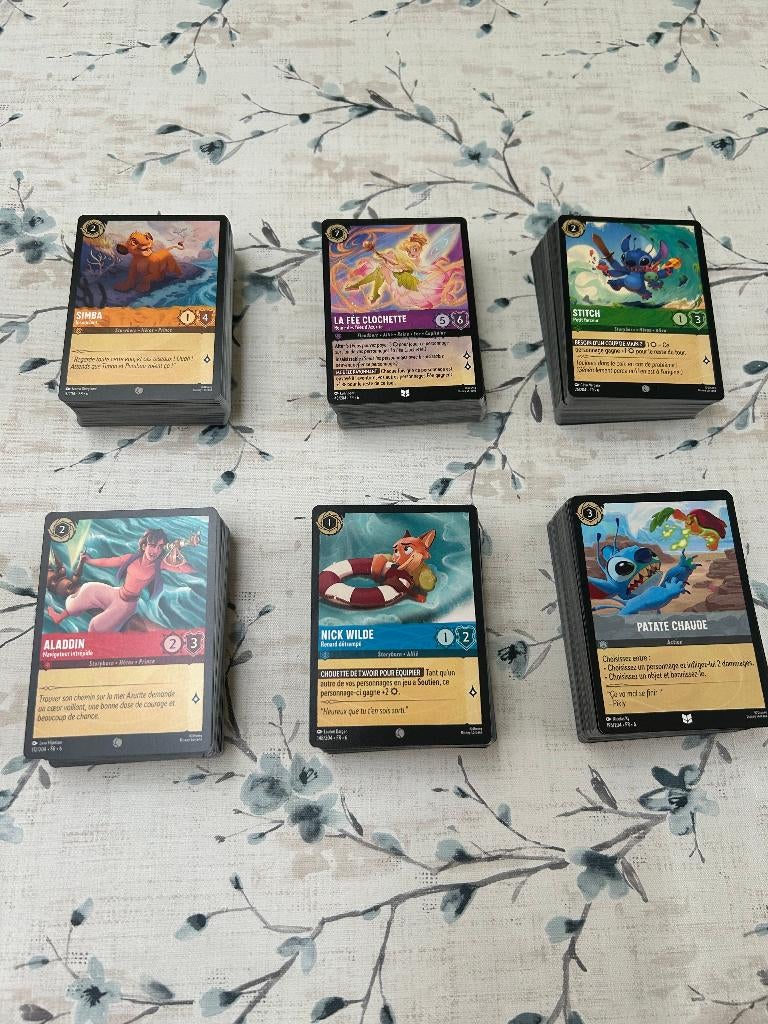 Lot de 497 cartes Lorcana - Set 6 - La mer azurite, Collections, Enlèvement ou Envoi, Comme neuf, Autres types