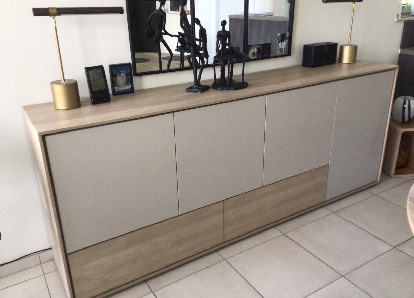 Dressoir en barkast als nieuw, Ophalen, Zo goed als nieuw