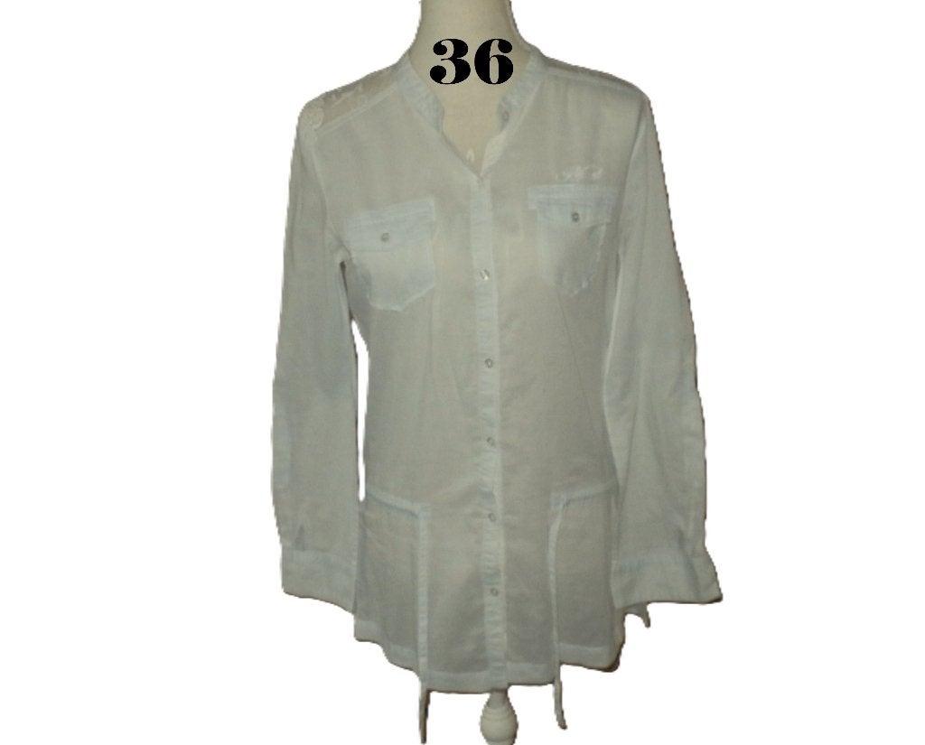 (57) - chemisier femme t.S bleu blanc - kaporal -, Kaporal, Blauw, Ophalen of Verzenden, Zo goed als nieuw