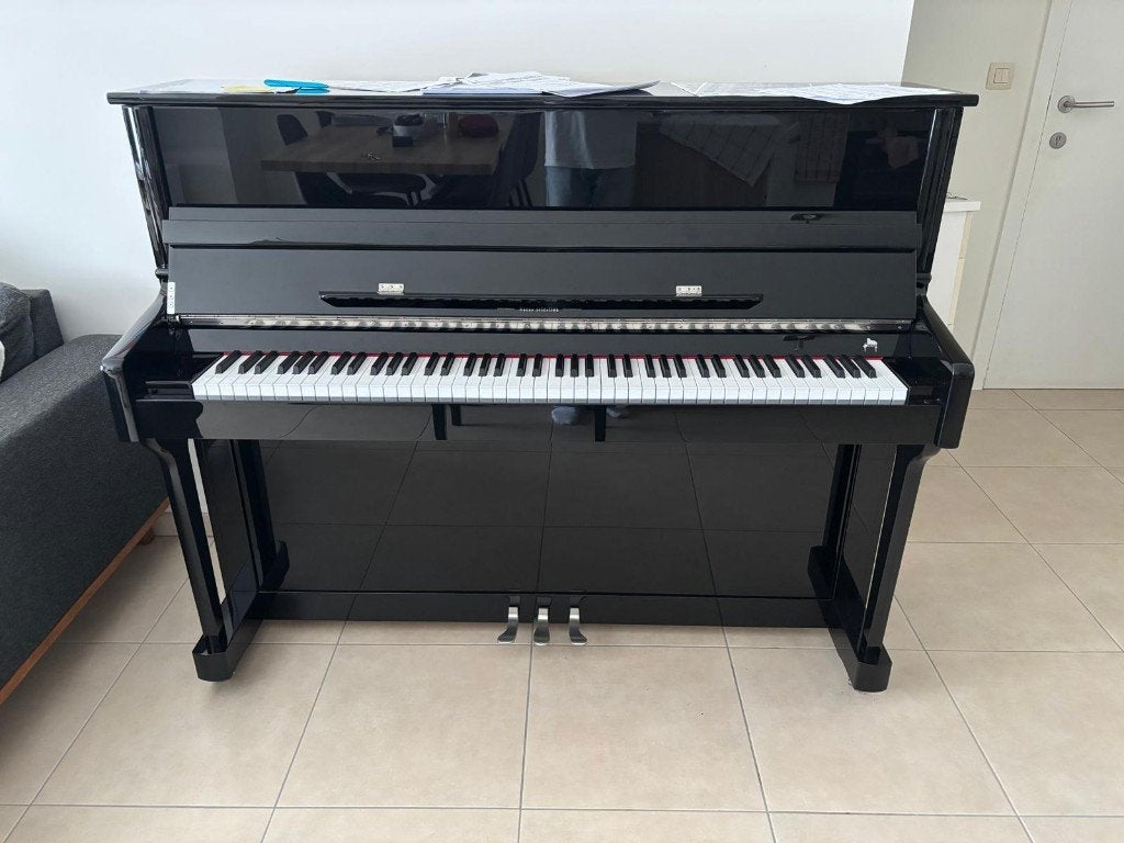 buffet piano Petrus Ypma 118, Ophalen, Zwart, Zo goed als nieuw, Piano