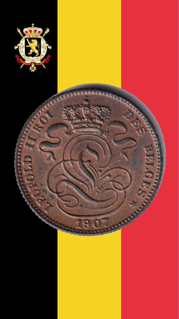 1 cent 1907 FR - Leopold II (kwaliteit!), Verzenden, Losse munt