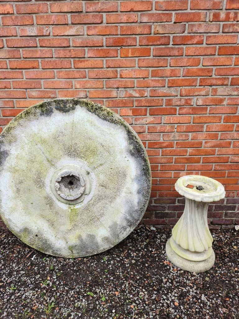 Antiek tuintafel, Tuin en Terras, Ophalen, Beton