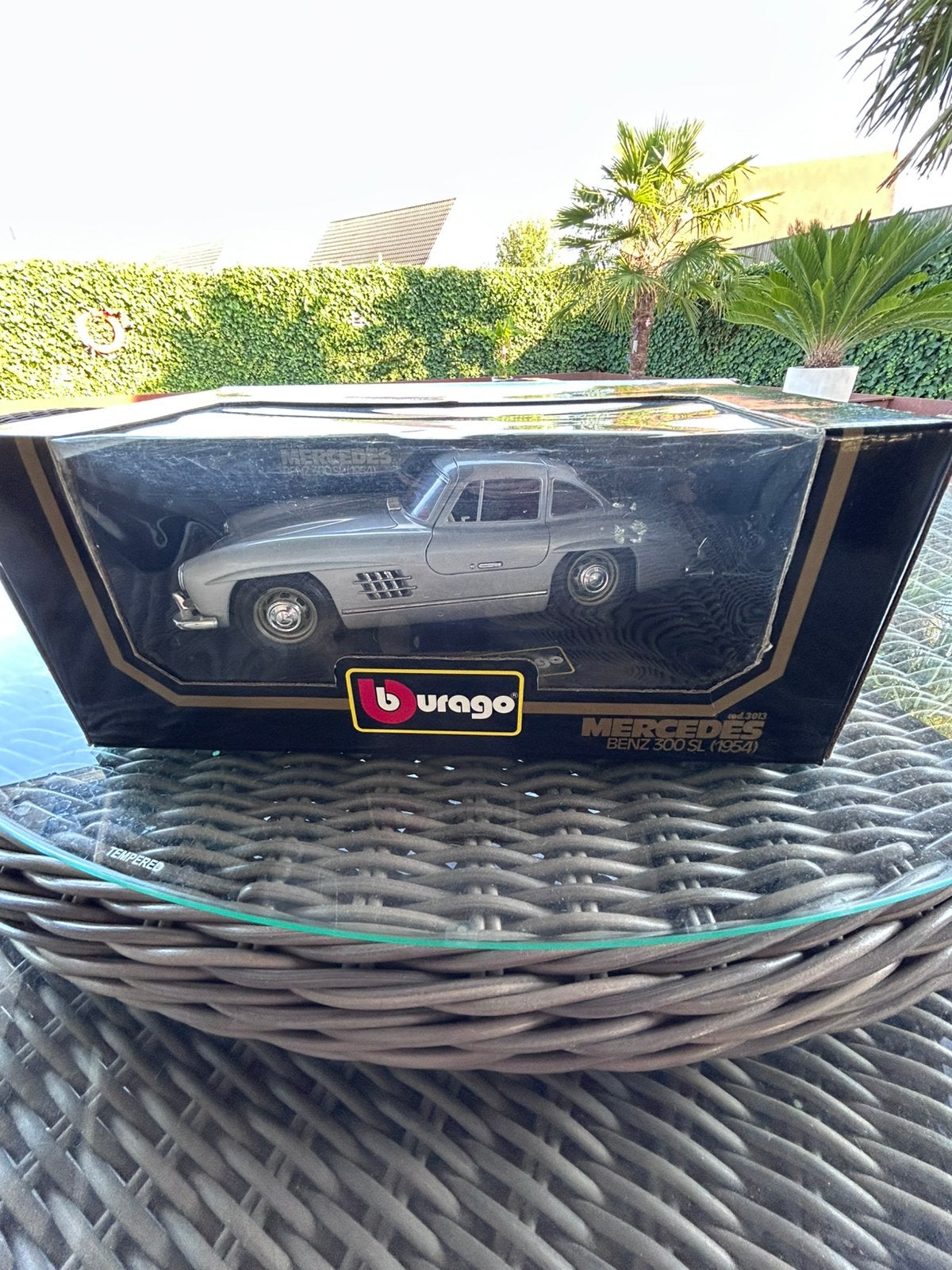 Burago Mercedes 300SL 1/18 (1954), Ophalen, Zo goed als nieuw, Auto, Burago