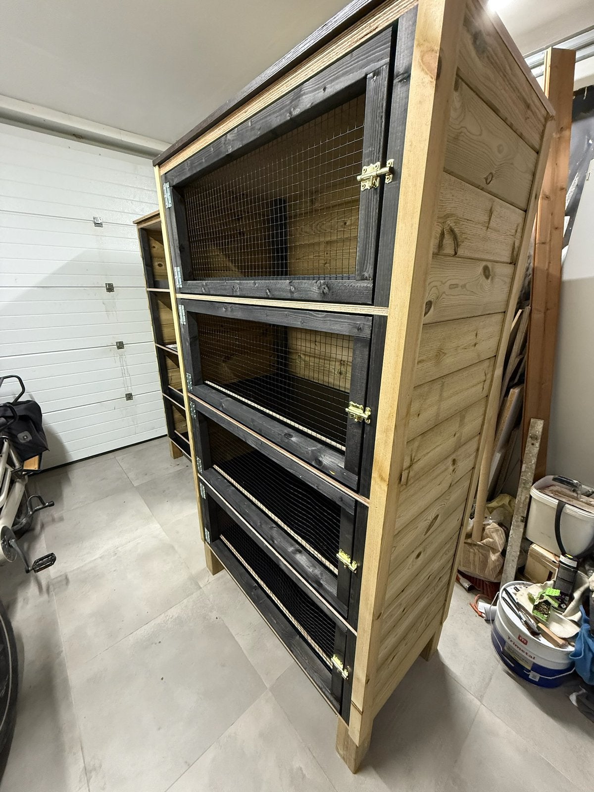 Konijnenflat of konijnenren om maat, met levering, Dieren en Toebehoren, Ophalen, 110 cm of meer, Chinchilla, Nieuw