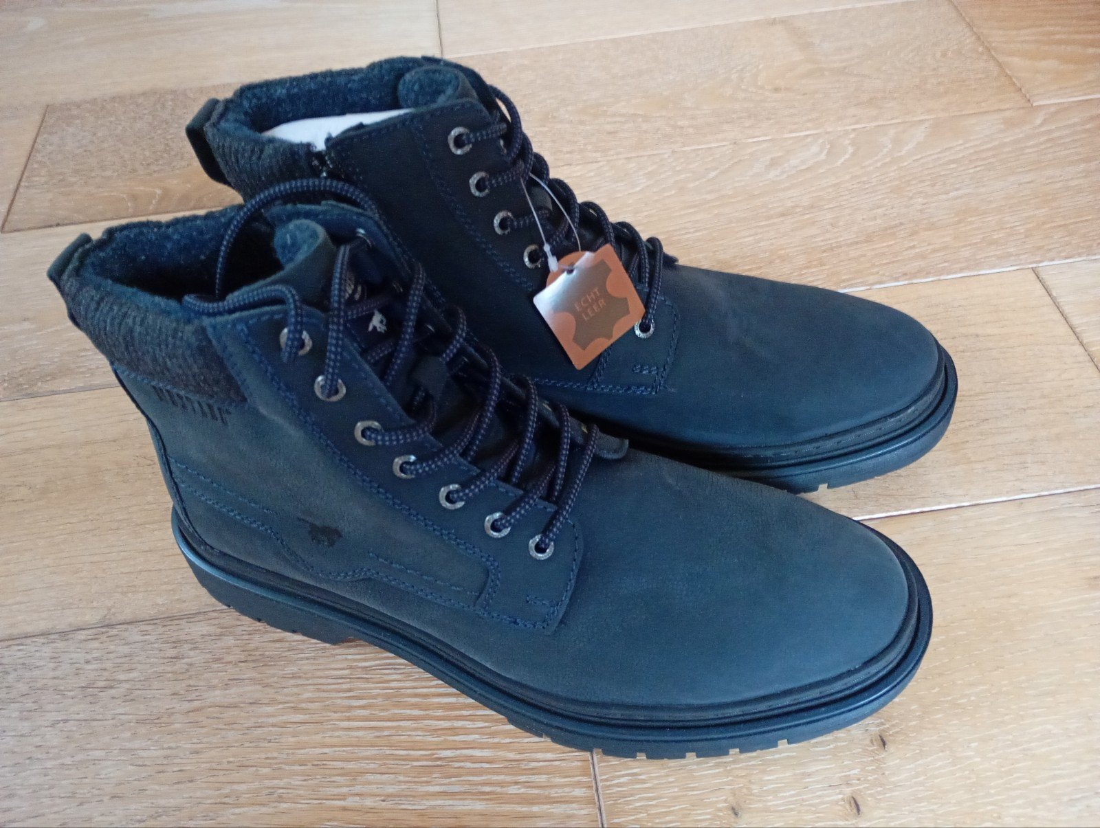 nieuw bottines in leder maat 46 MUSTANG, Kleding | Heren, Schoenen, Boots, Nieuw, Ophalen of Verzenden, Mustang