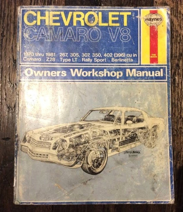 Chevrolet Camaro werkplaats handboek, Enlèvement ou Envoi, Utilisé, Chevrolet