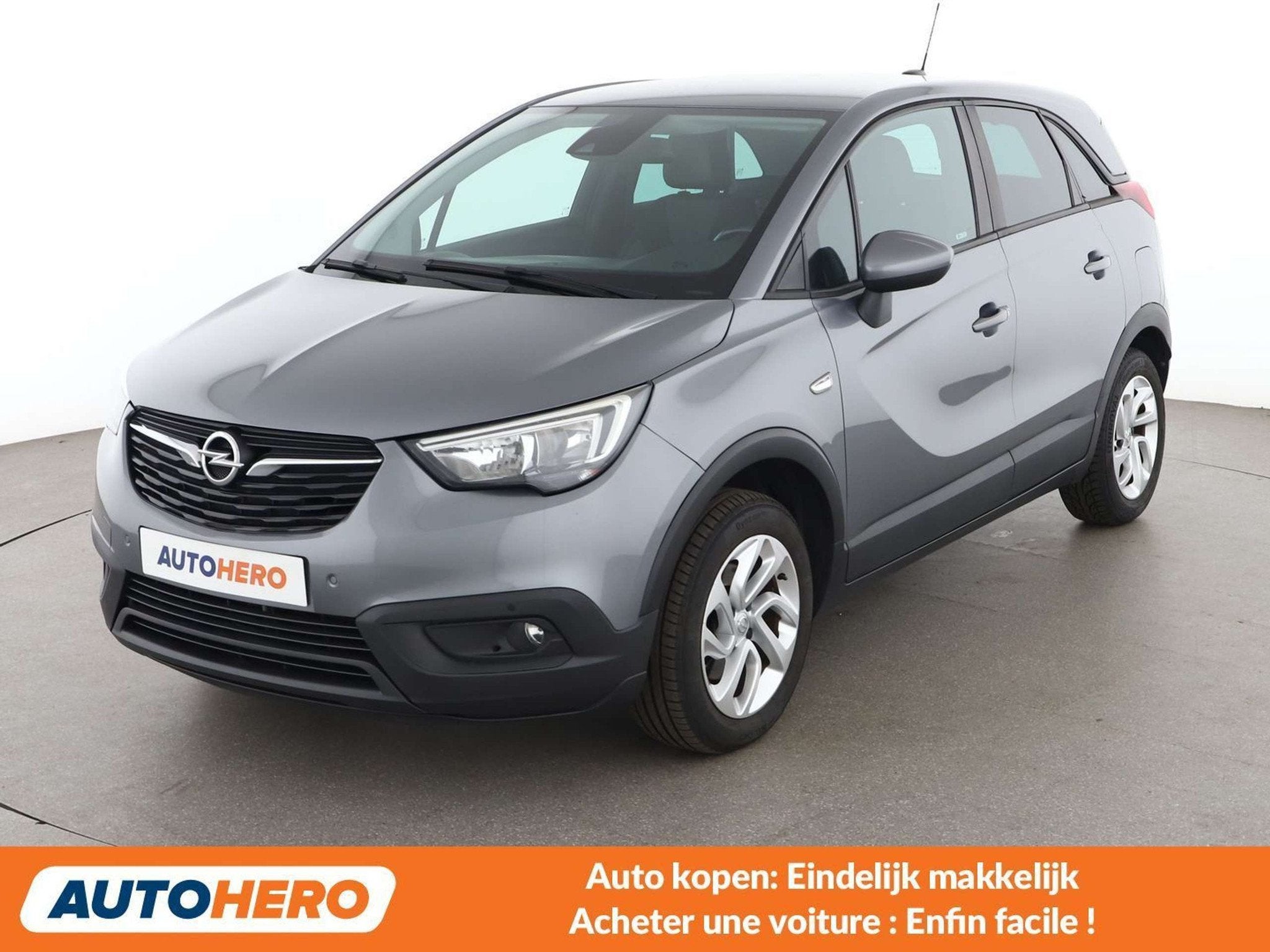 Opel Crossland X 1.2 Turbo Edition (bj 2018), Auto's, Voorwielaandrijving, Stof, Gebruikt, Zwart