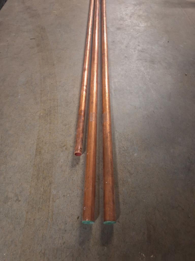 Koperbuis diameter 28 lengte 4.4m  en diameter 22 lengte 1.8, Ophalen, Nieuw, Koper, Overige typen