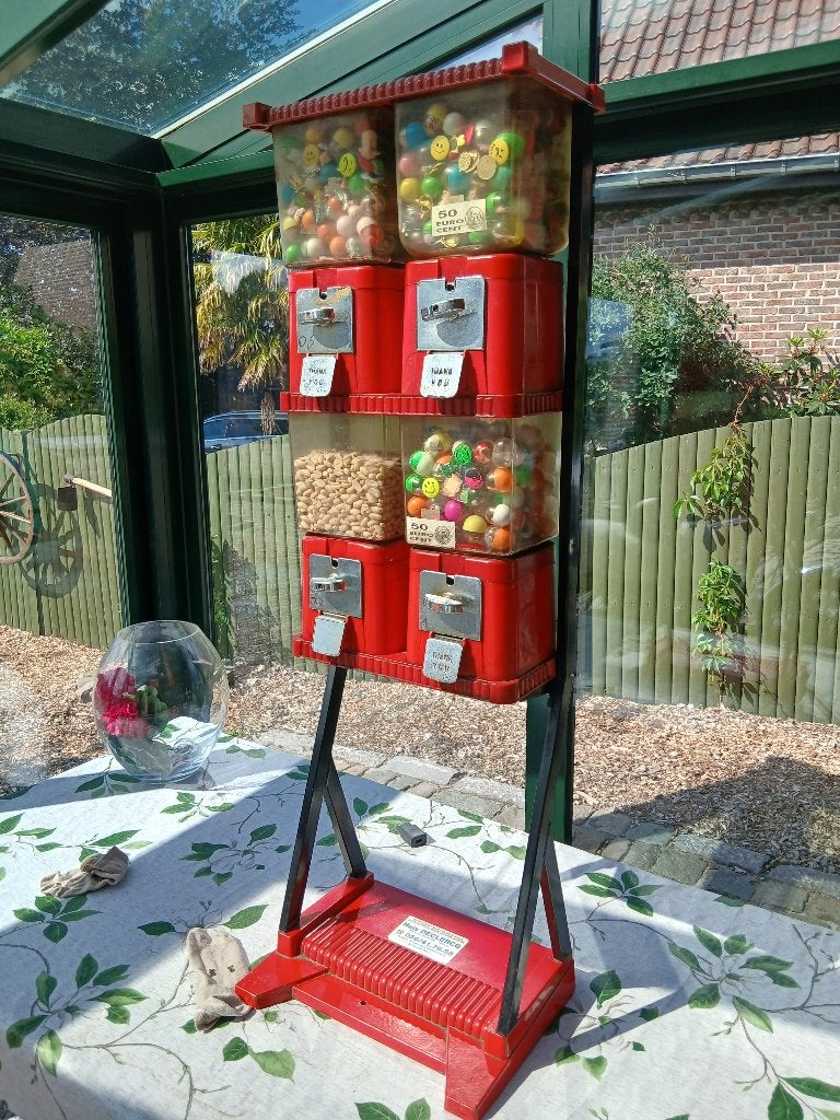 kauwgom automaat & inclusief pinda nootjes + capsules, Verzamelen, Automaten | Gokkasten en Fruitautomaten, Euro, Ophalen, Zo goed als nieuw