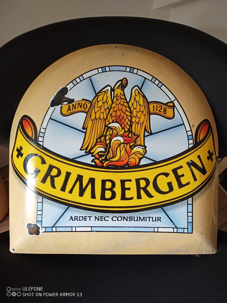 Grande plaque émaillée Grimbergen, Enlèvement