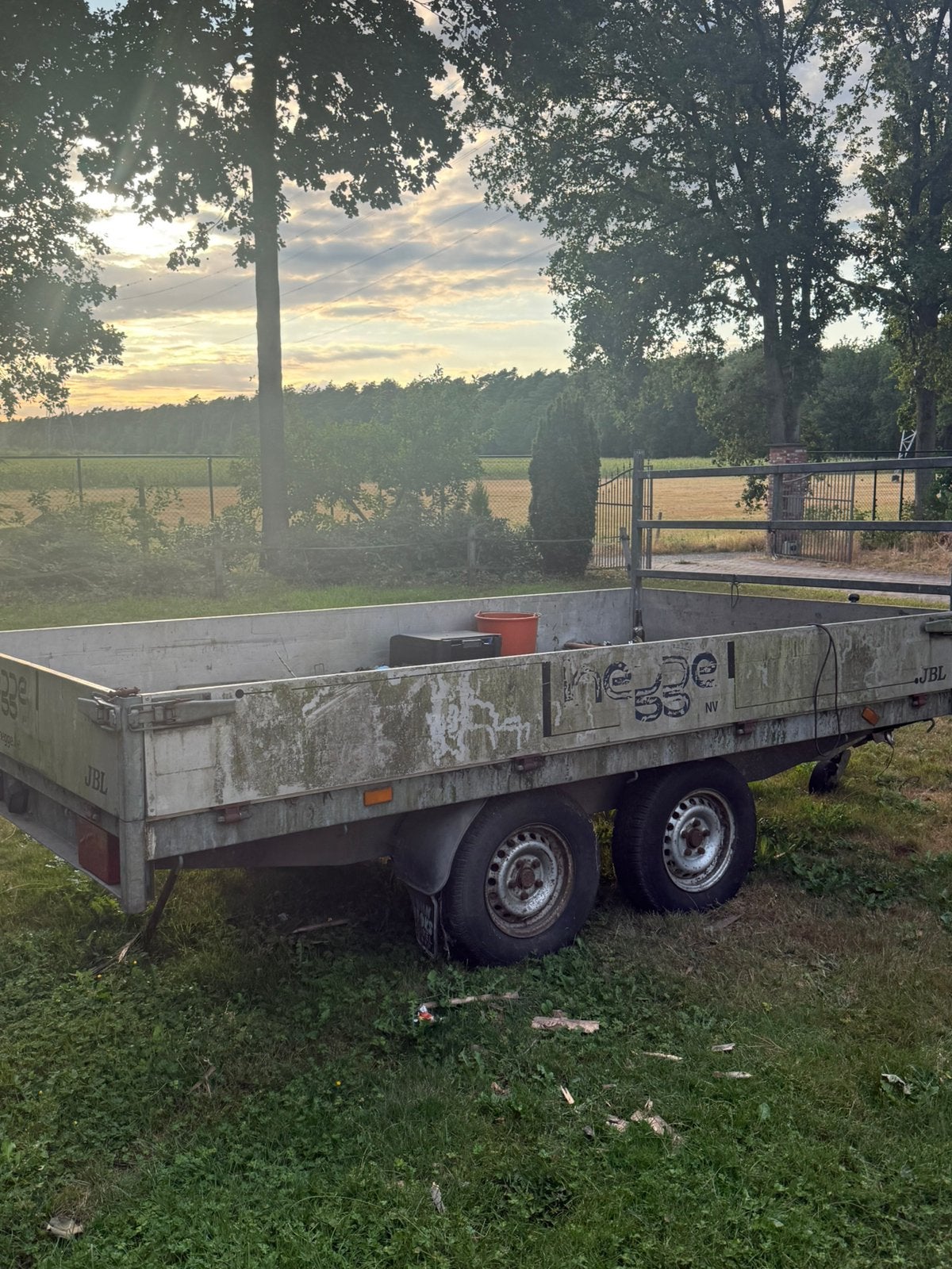 Hapert aanhangwagen - dubbelasser - 2 ton, Auto diversen, Aanhangers en Bagagewagens, Ophalen, Gebruikt