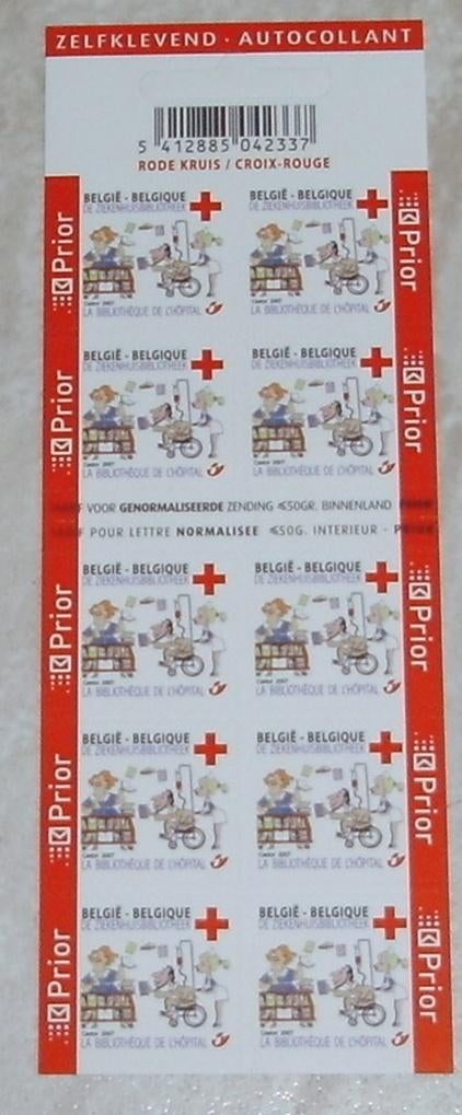1 boekje B74 rode kruis, Frankeerzegel, Ophalen of Verzenden, Zonder stempel, Postfris