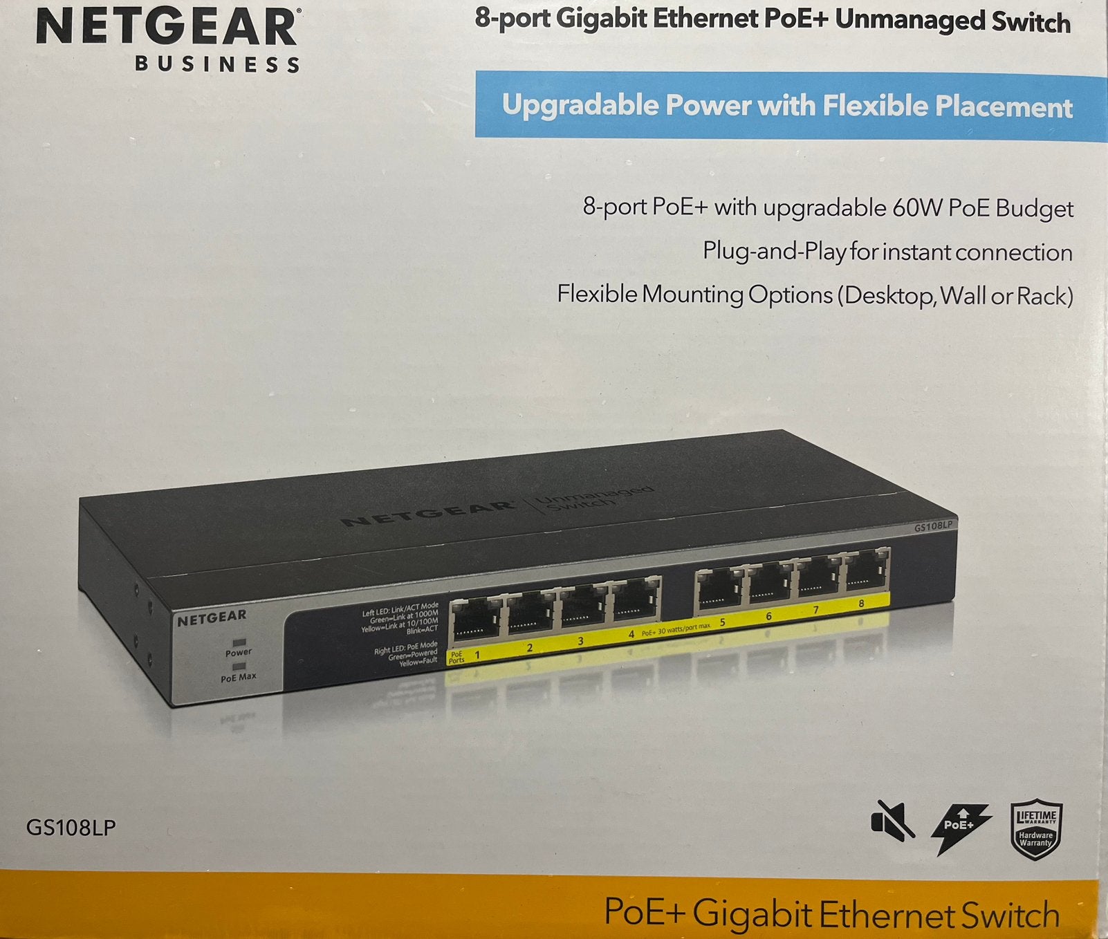 Netgear Poe switch, Ophalen, Nieuw